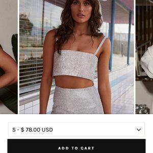 Rhinestone crop top